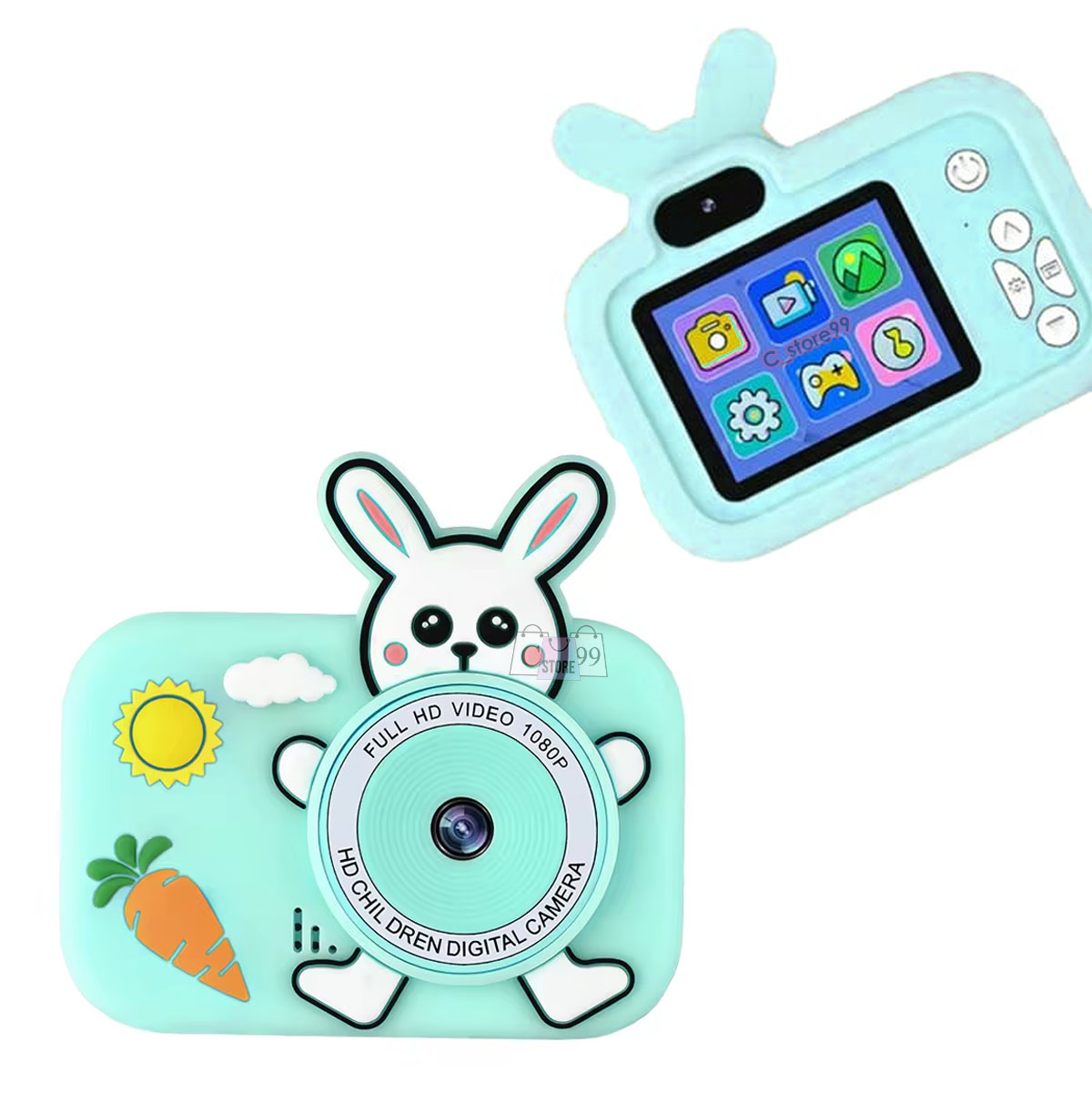 Vista 7 de Cámara De Fotos Y Videos Para Niños - COLOR: Azul